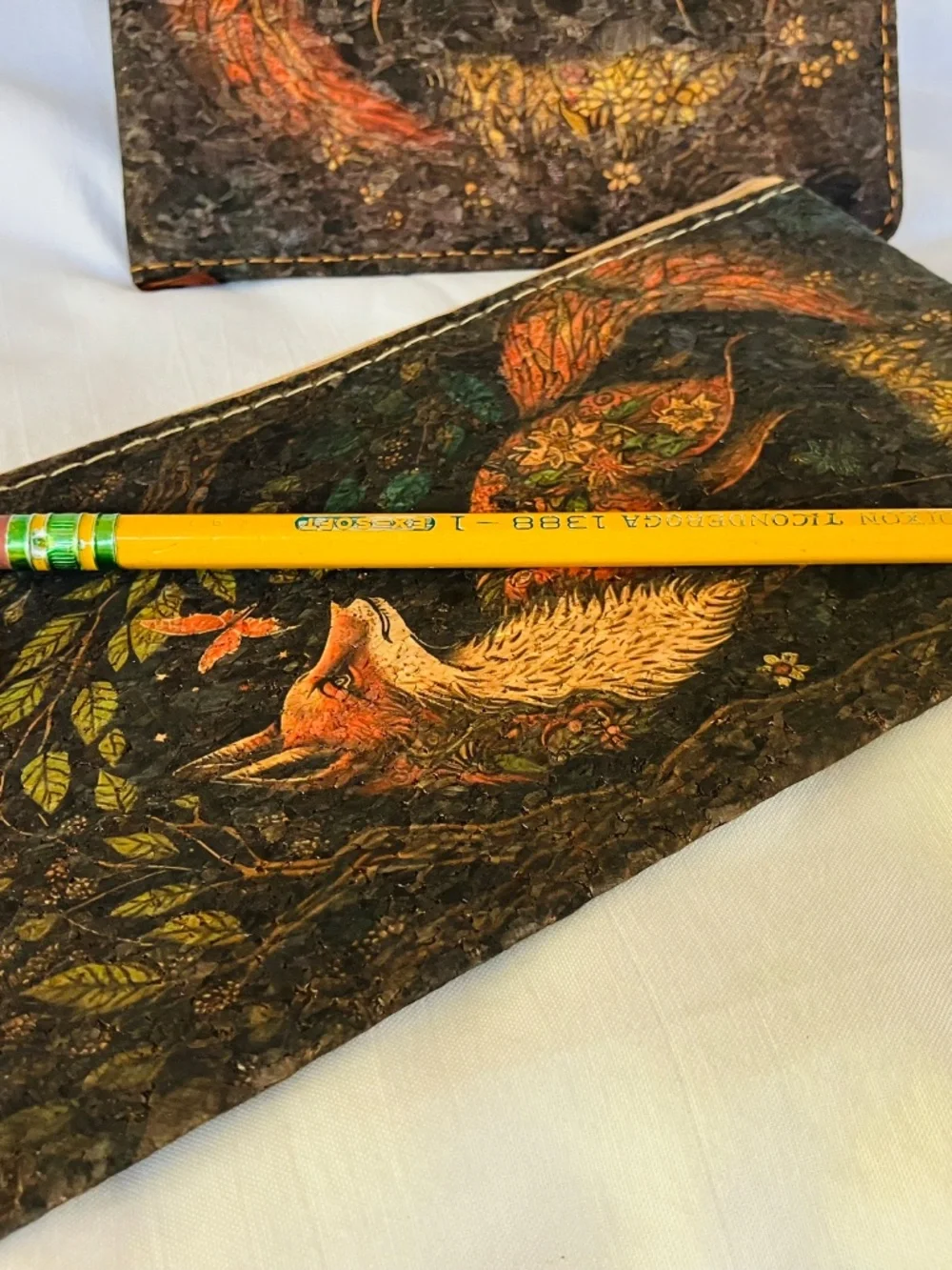 New Fox Lover's Writing Set / Embossed & Printed Journal and Pencil Case / Fox